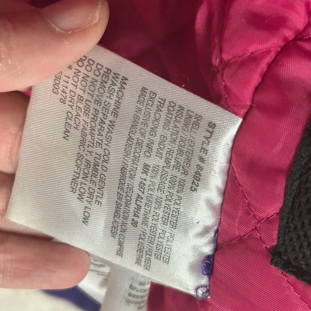 Arctic Kids Large Ski Coat Insulated Purple And Pink Missing One Snap. Outdoor